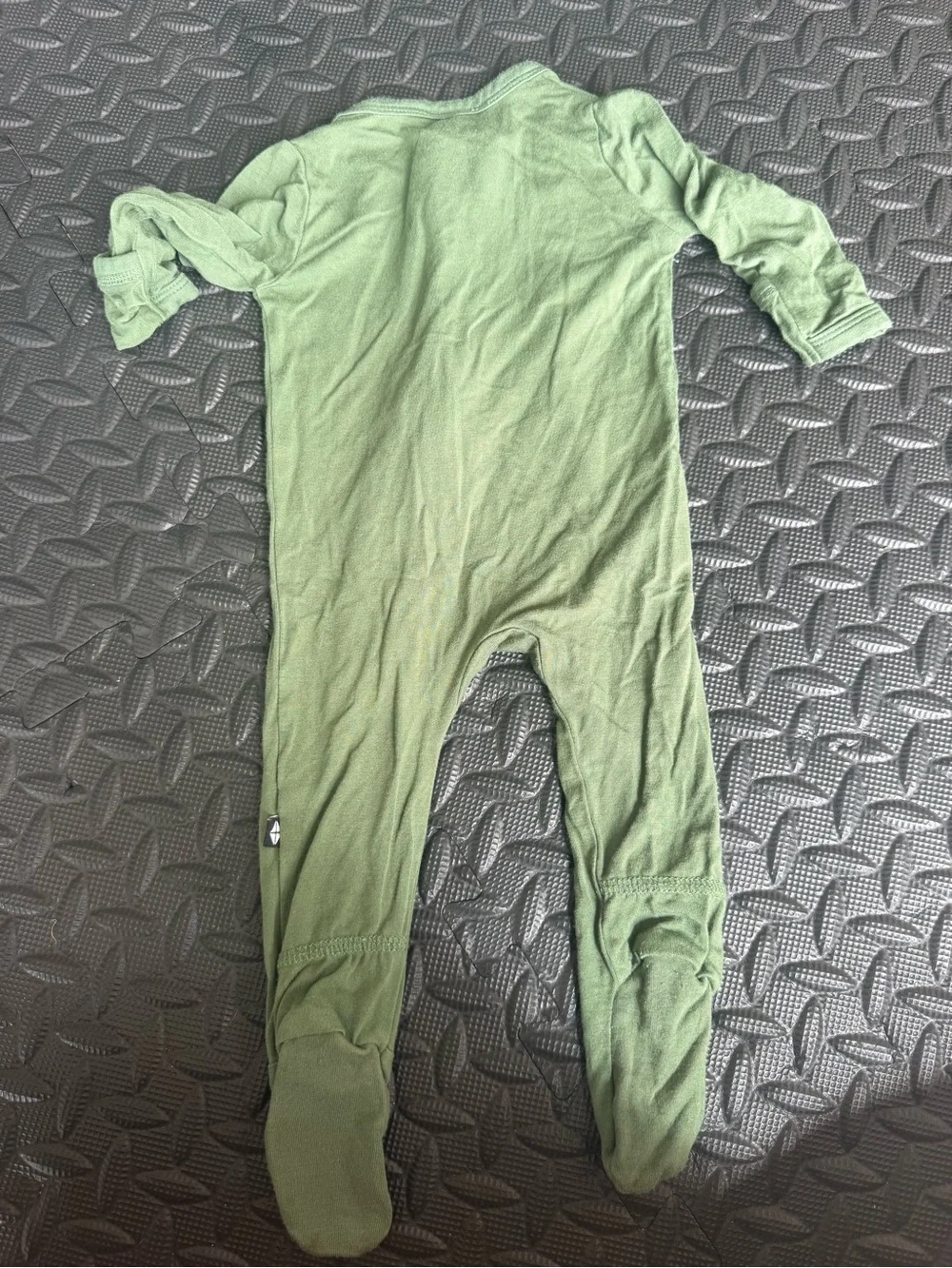 Kyte BABY Olive Green Zipper Footed One-Piece